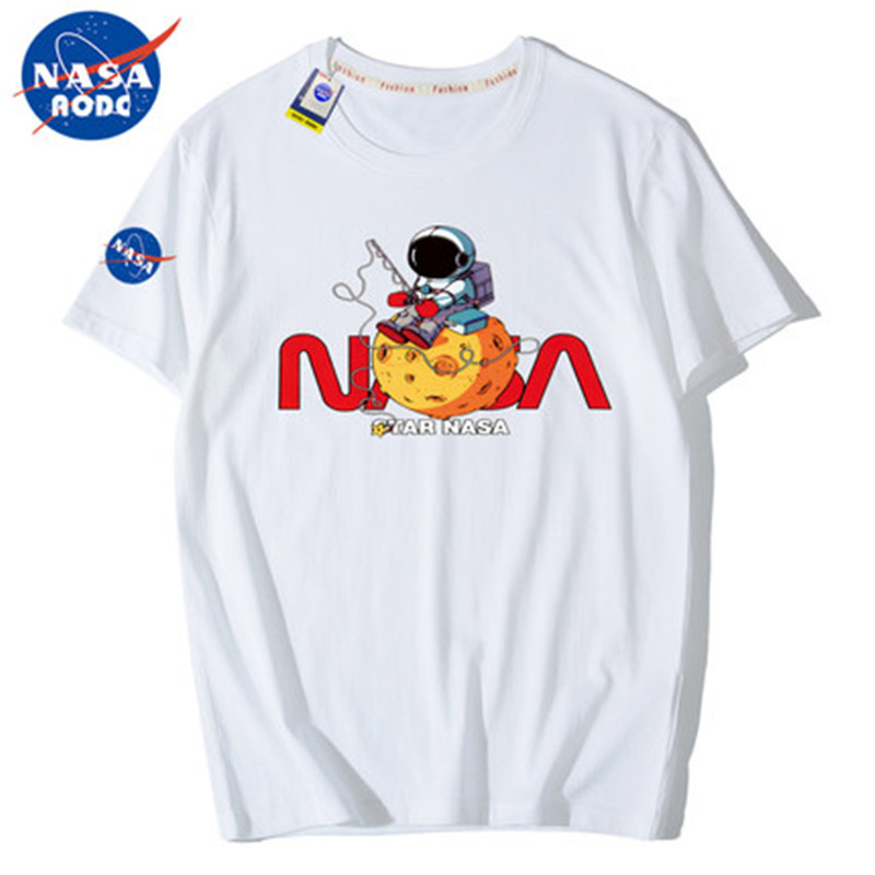 【券后价:19.9元】 【NASA】联名款宽松情侣短袖 - 牧尊旗舰店