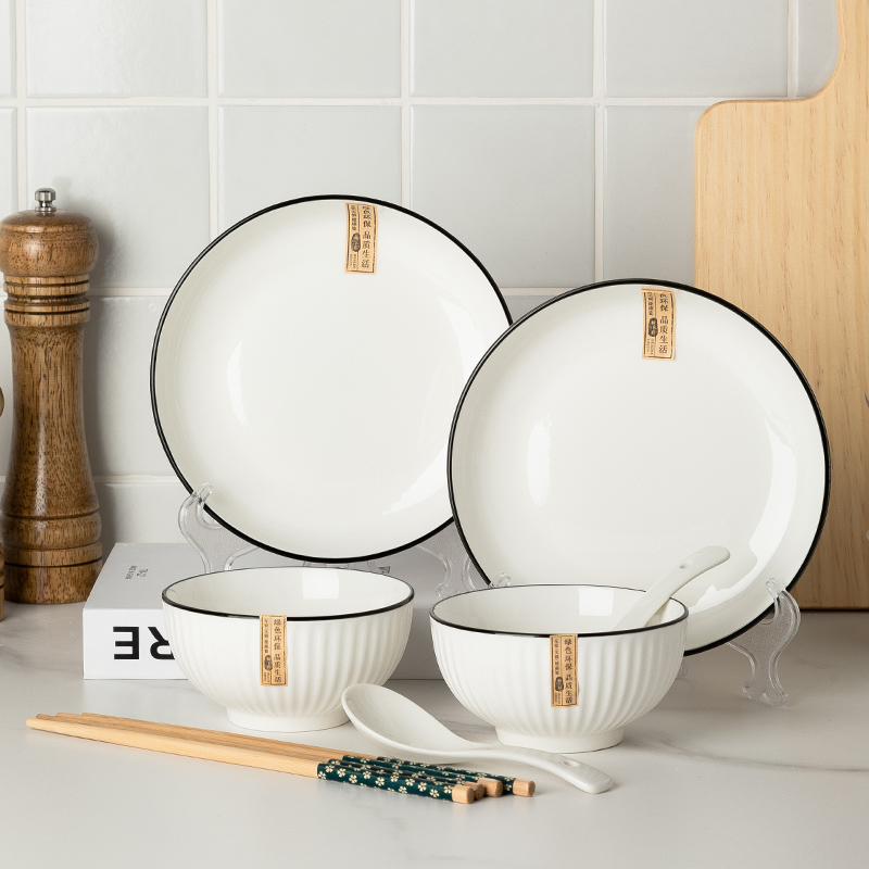 【券后价:21.9元】 【虾选】日式釉下彩陶瓷餐具套装 - 虾选旗舰店