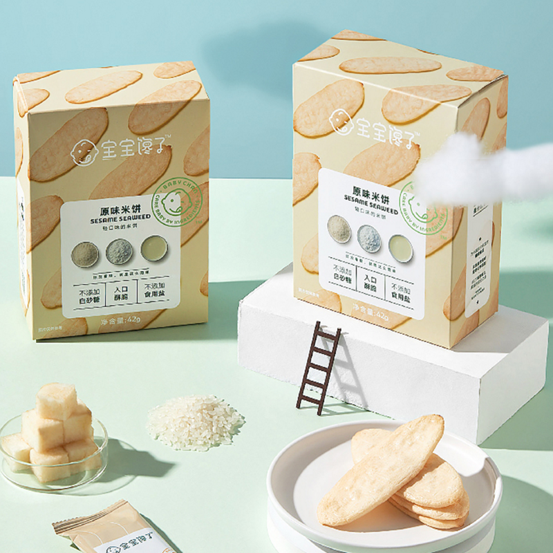 【券后价:9.9元】 宝宝馋了原味米饼儿童零食磨牙饼干