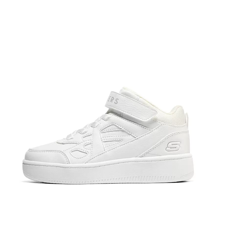【券后价:197元】 斯凯奇男女童高帮白色板鞋 - skechers童鞋旗舰店