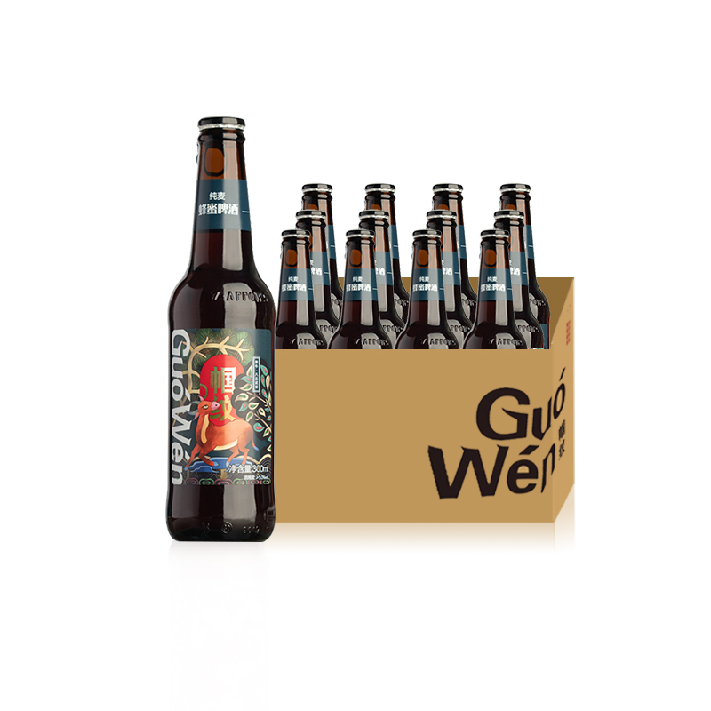 【券后价:39元】 帼纹精酿小麦原浆白啤酒300ml*12瓶 - 帼纹啤酒旗舰店