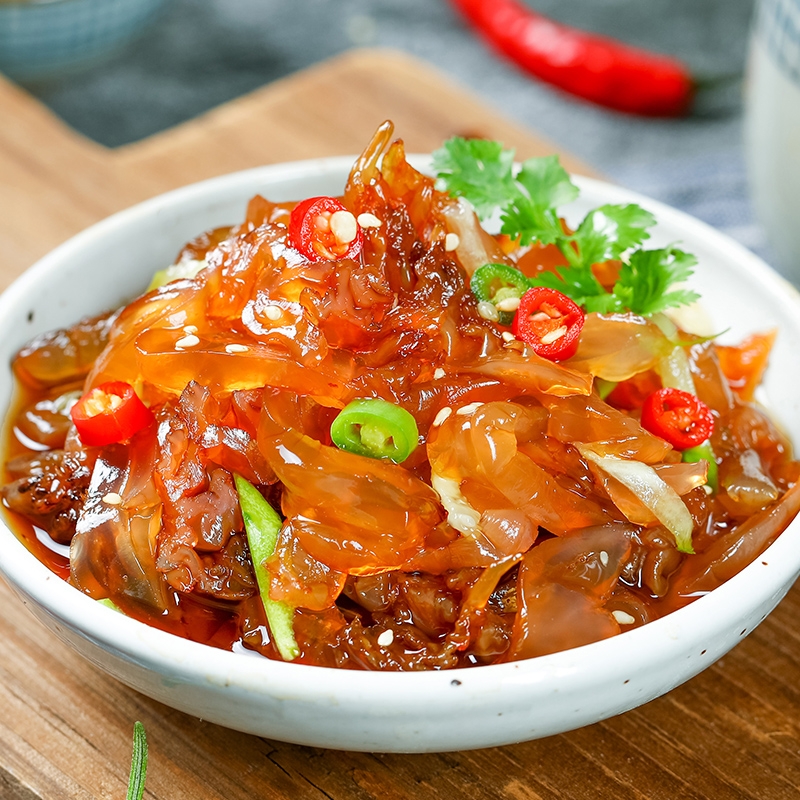 【券后价:19.9元】 【500克*2包】曲记即食海蜇丝凉拌 - 青宝食品专营店