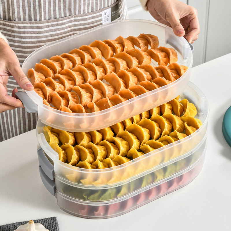 【券后价:12.9元】 厨房家用多层速冻饺子盒 - 禧天龙正清家和专卖店