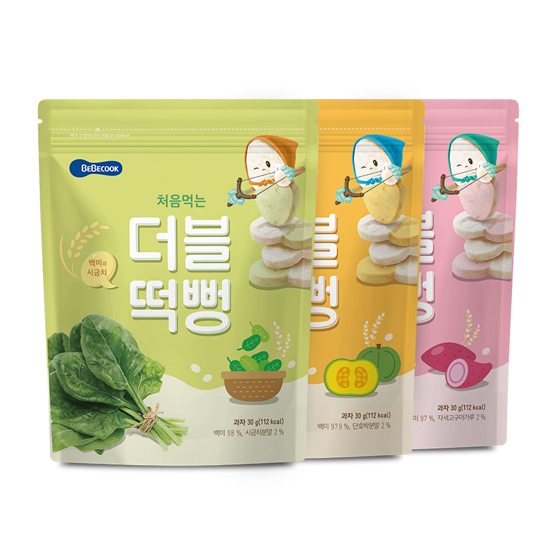 【券后价:9.8元】 韩国bebecook小孩双色米饼 - bebecook环球精选专卖店