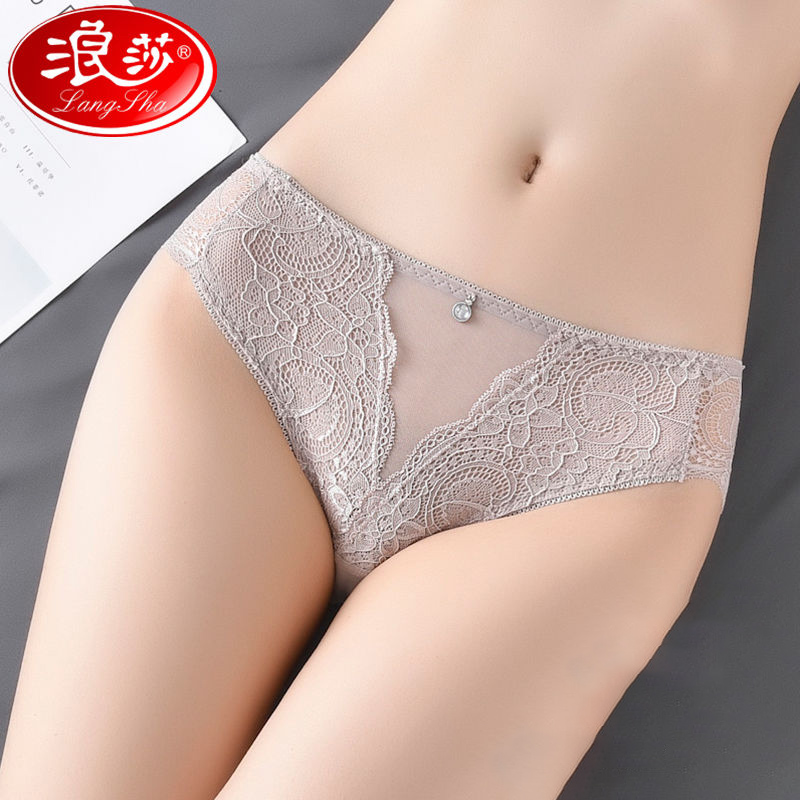 【券后价:53元】 浪莎蕾丝内裤女士性惑裤头 - 浪莎5号店