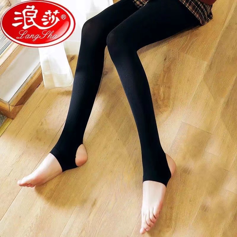 【券后价:34元】 浪莎踩脚打底裤加绒女连裤袜 - 浪莎2号店