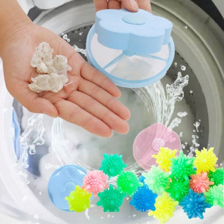 【券后价:5.7元】 洗衣机过滤网袋通用漂浮吸去毛发清洁过滤器
