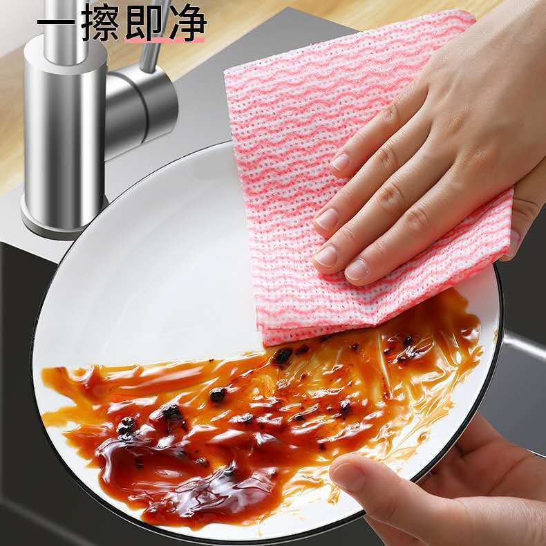 【券后价:17.37元】 懒人抹布不沾油厨房用纸可水洗干湿两用一次
