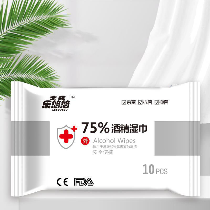 【券后价:16.21元】 酒精消毒湿巾75度酒精棉片湿纸巾大包80