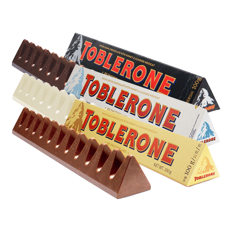 【券后价:34.9元】 亿滋Toblerone三角巧克力100g*4牛奶白巧克 - toblerone三角指向专卖店