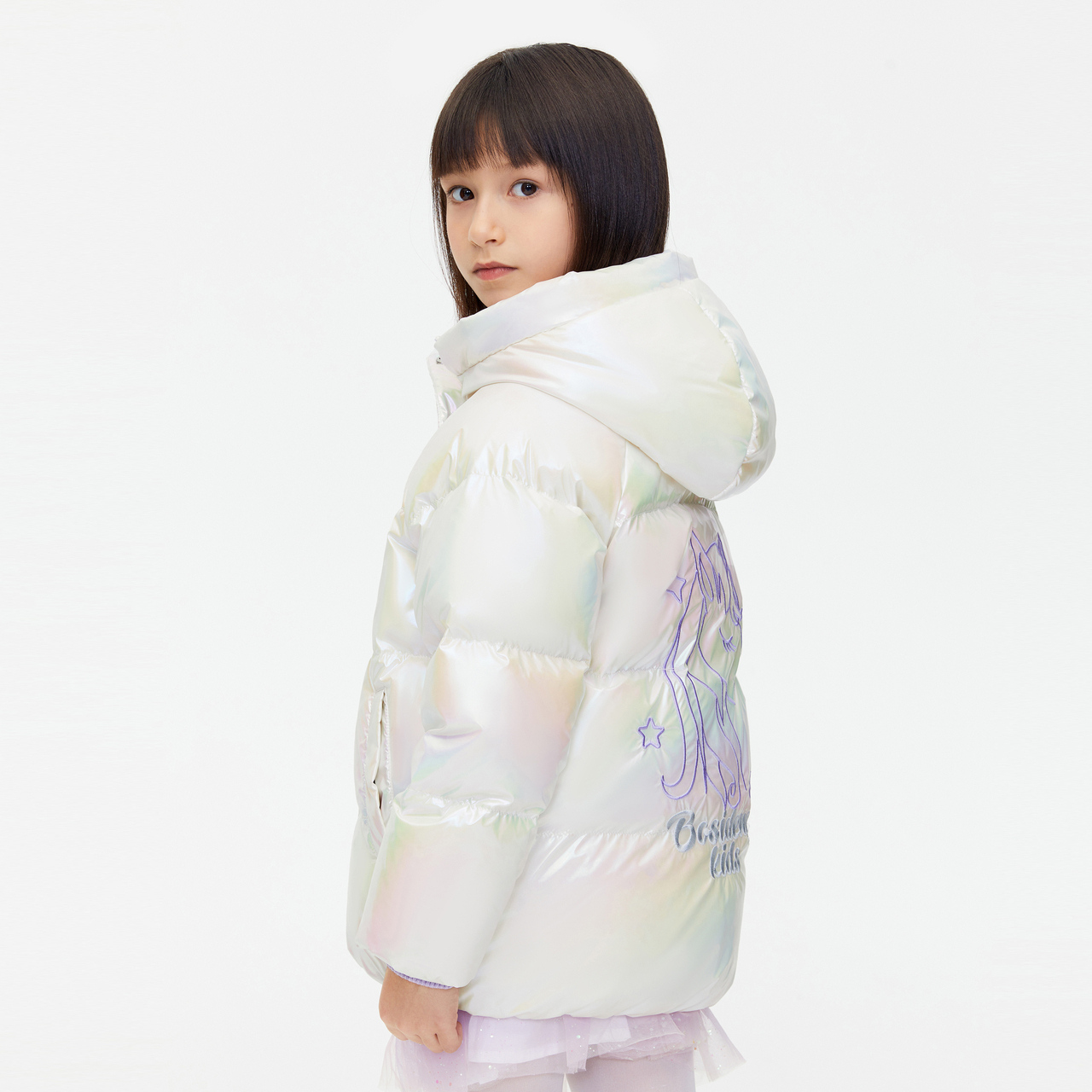 【券后价:399元】 波司登儿童羽绒服甜美独角兽亮面 - 波司登童装旗舰店