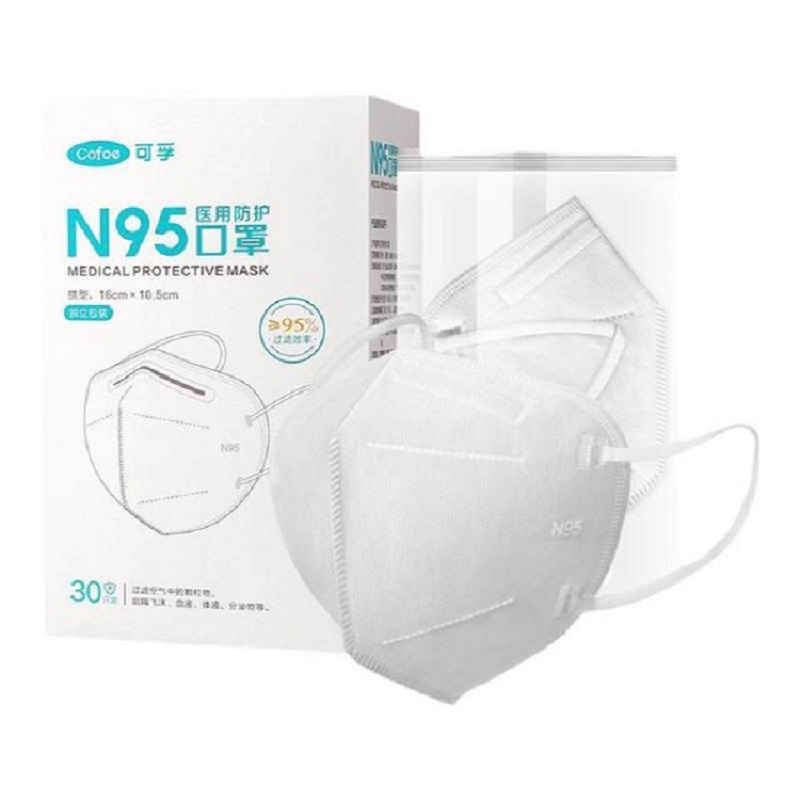 【券后价:9.9元】 可.孚！N95！3D立体口罩30只*1盒