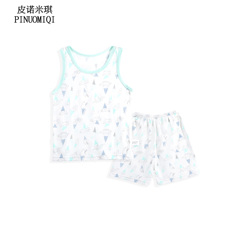 【券后价:14.9元】 婴儿夏季薄款无袖背心短裤套装 - 皮诺米琪旗舰店
