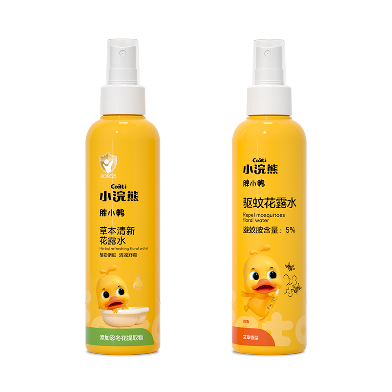 【券后价:9.9元】 【买2件16.9】小浣熊胖小鸭驱蚊花露水195ml - 哈牛母婴专营店
