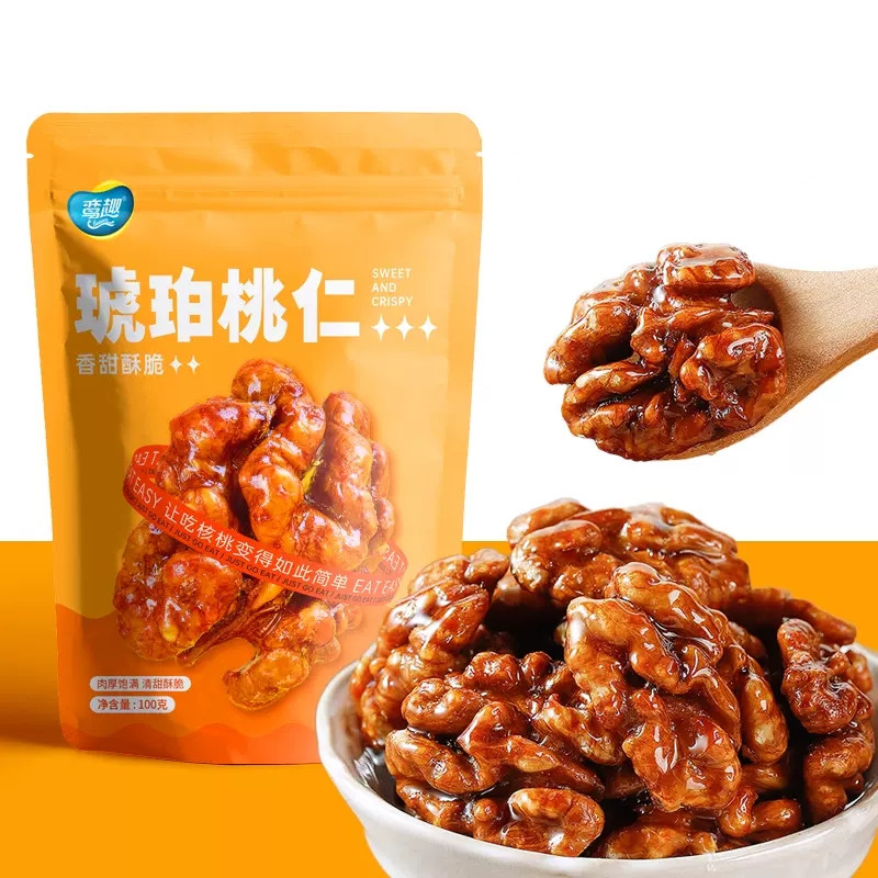 【券后价:6.9元】 可签到！鸾趣琥珀核桃仁100g