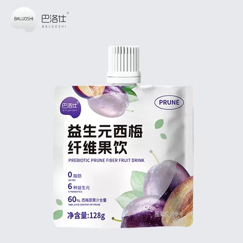 【券后价:6.9元】 巴洛仕益生元西梅纤维果饮128ml - 巴洛仕食品旗舰店