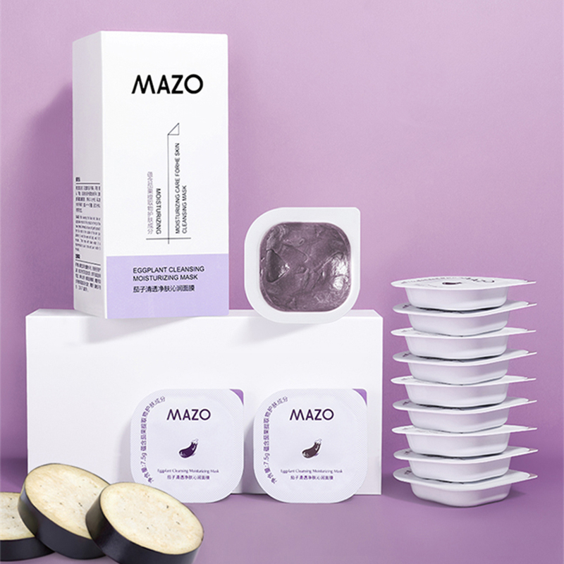 【券后价:19.9元】 【第二件0元】茄子清透净肤沁润面膜套装 - mazo化妆品旗舰店