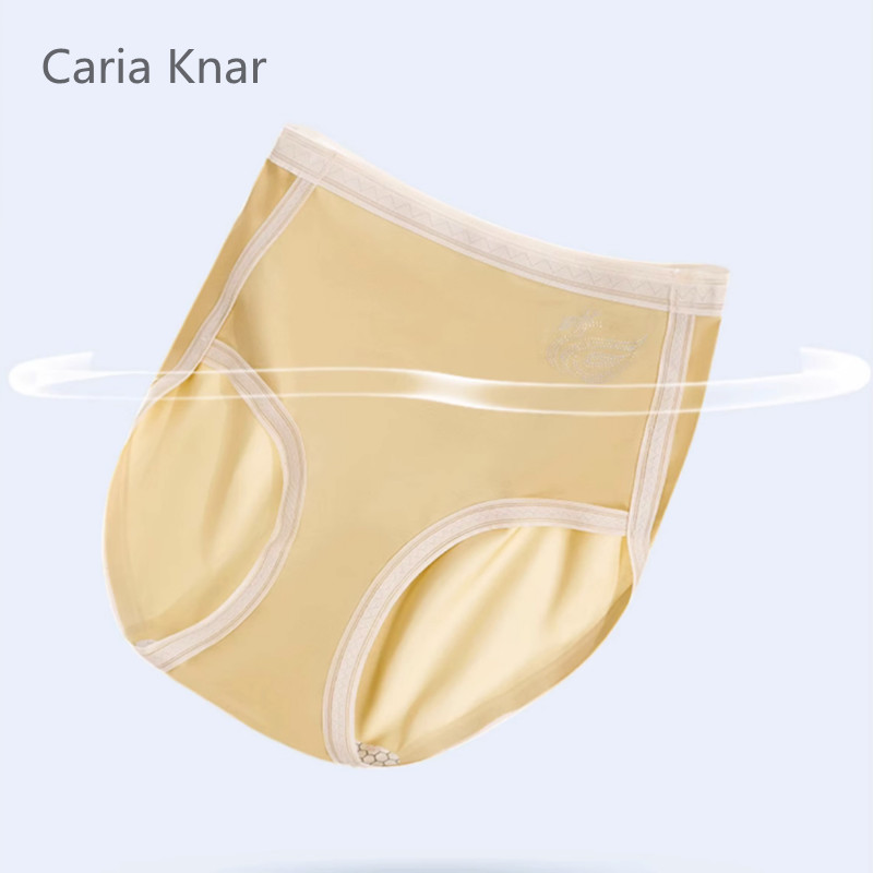 【券后价:3.99元】 补贴3.99】缎面质感全棉裆收腹裤 - CariaKnar旗舰店