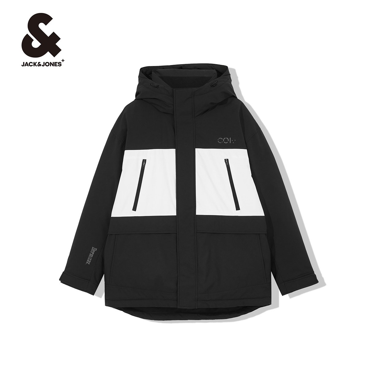 【券后价:779元】 【杰克琼斯】冬季保暖连帽撞色羽绒服 - JackJones官方旗舰店