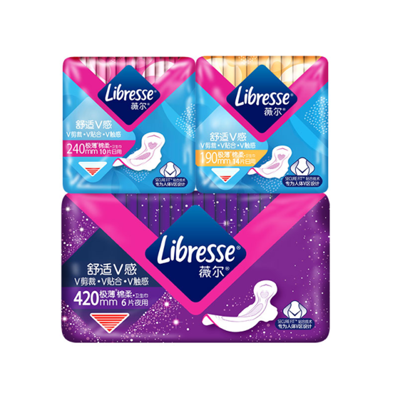 【券后价:26.9元】 送32片护垫！薇尔超薄日夜用卫生巾30片 - Libresse官方旗舰店
