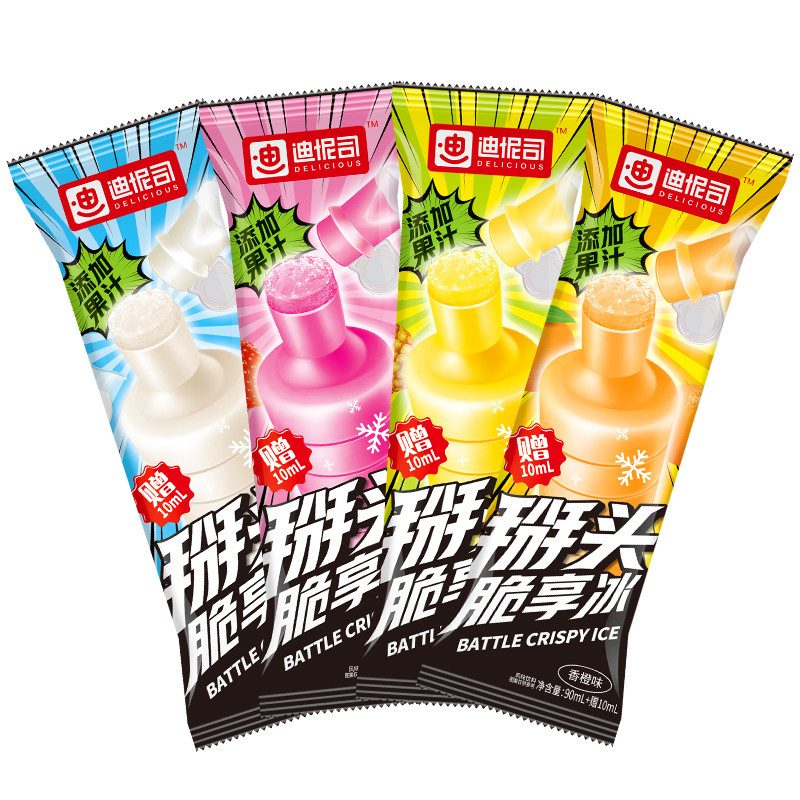 【券后价:5.8元】 签到！迪怩司掰头脆享冰草莓香橙牛奶味