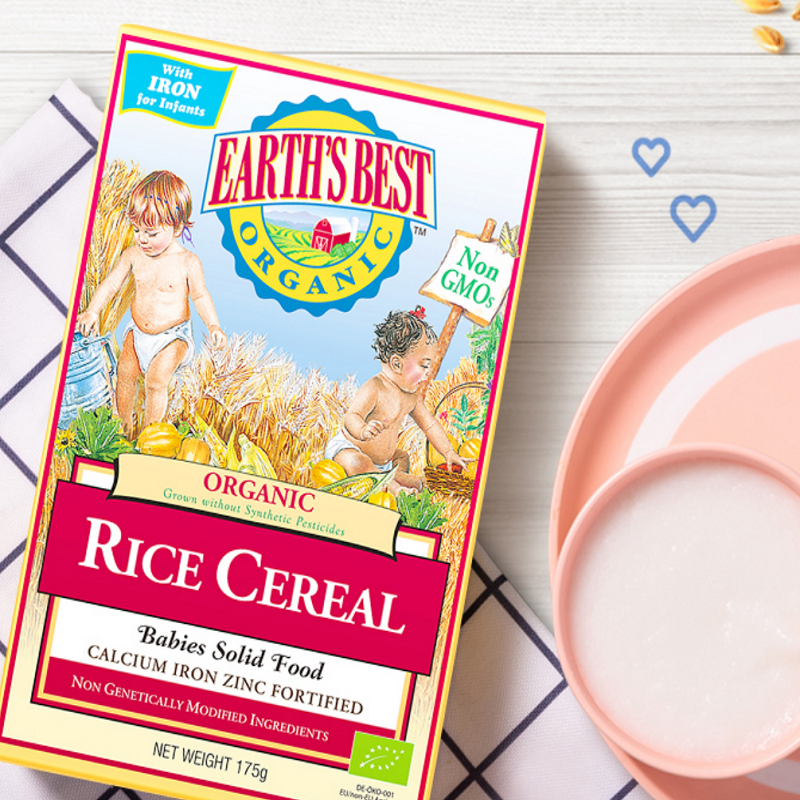 【券后价:39.32元】 爱思贝高铁辅食婴儿有机米粉175g/盒 - earthsbest旗舰店