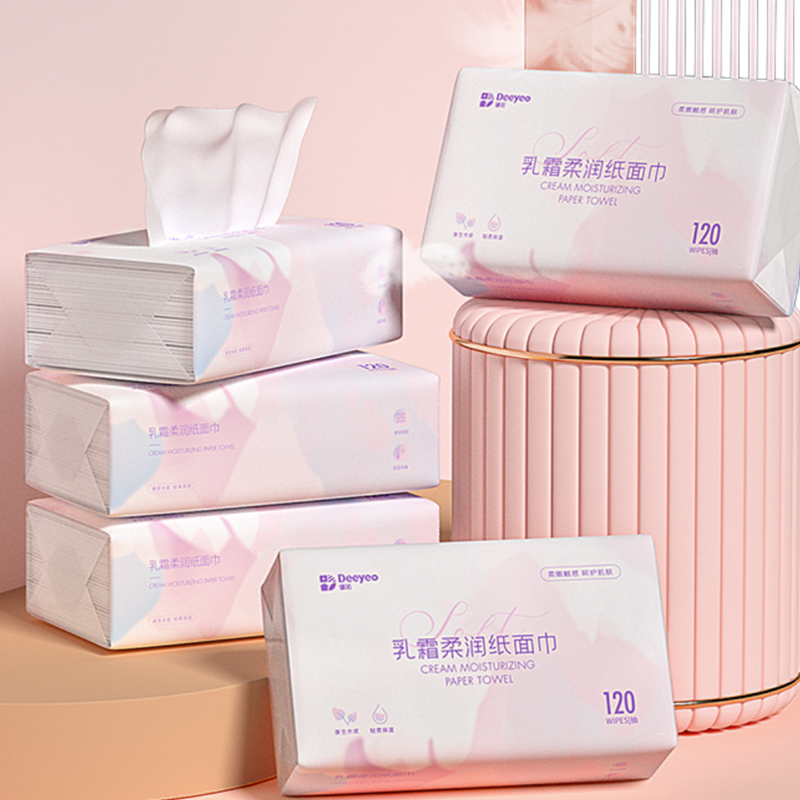 【券后价:8.9元】 德佑婴儿专用柔纸巾40抽x5包