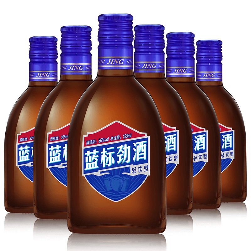 【券后价:155元】 【中国劲酒蓝标】36度125ml*6瓶箱装酒水 - 劲牌官方旗舰店