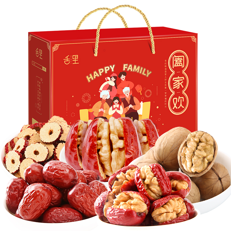 【券后价:39.9元】 【舌里旗舰店】阖家欢年货礼盒1288g/箱 - 舌里旗舰店