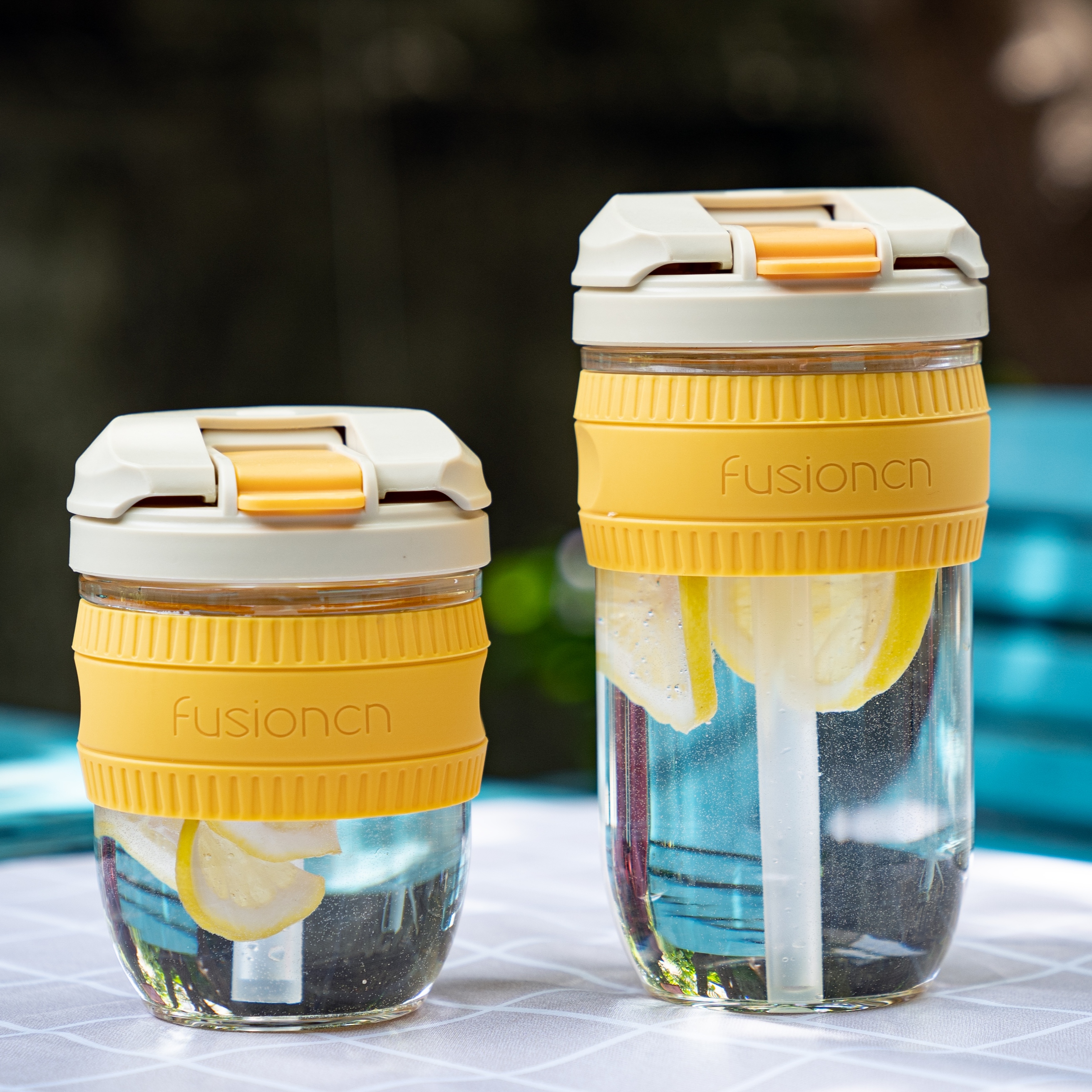 【券后价:24.9元】 【咖啡杯两个】500ml＋300ml耐热玻璃双饮杯 - fusioncn旗舰店