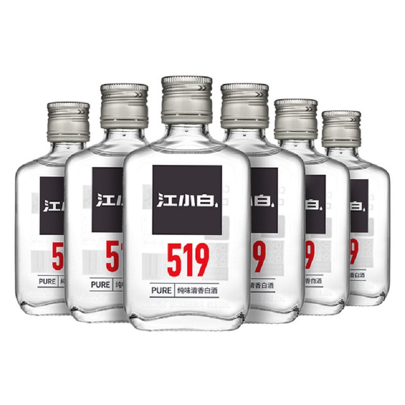 【券后价:85.6元】 江小白高粱酒519系列52度100ml*6瓶 - 天猫超市