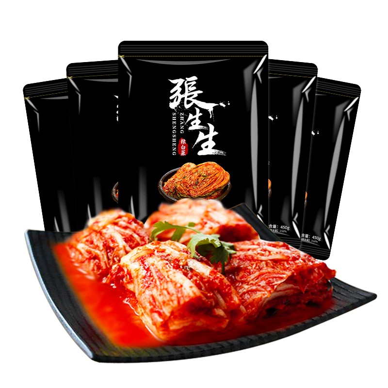 【券后价:5.92元】 【稳定签到】张生生正宗韩国泡菜450g*2袋