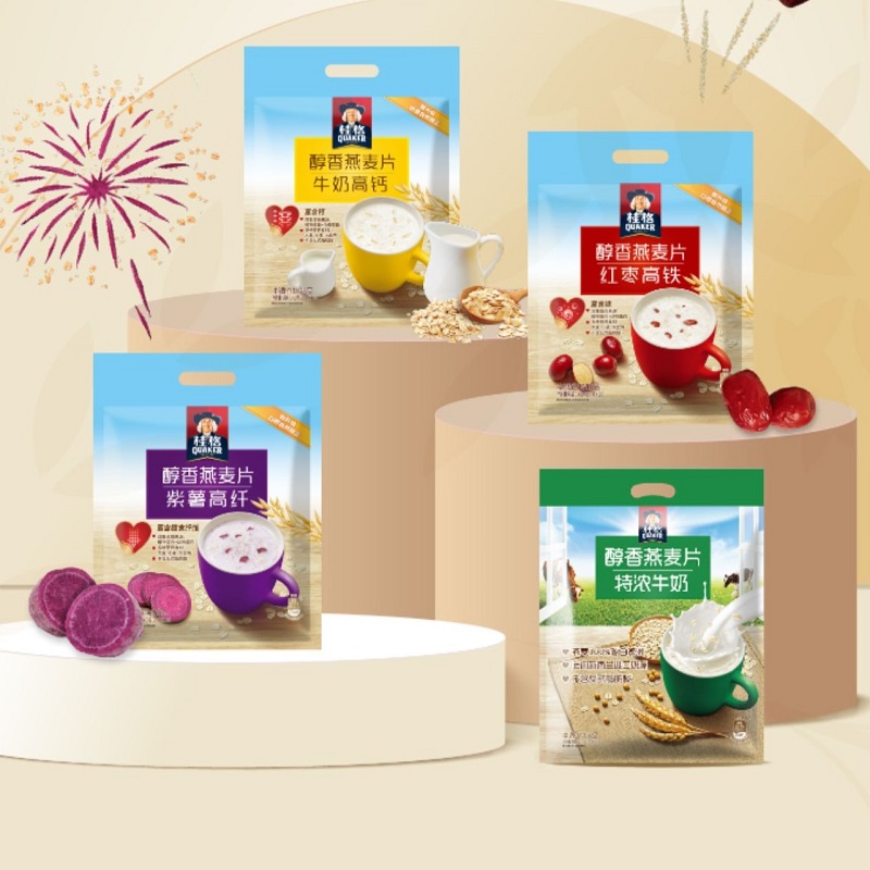 【券后价:24.71元】 桂格即食燕麦片特浓牛奶醇香540g*2 - quaker桂格旗舰店