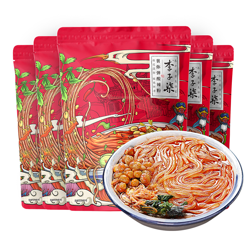 【券后价:38.92元】 李子柒旗舰店薯你弹酸辣粉252g*5袋 - 李子柒旗舰店