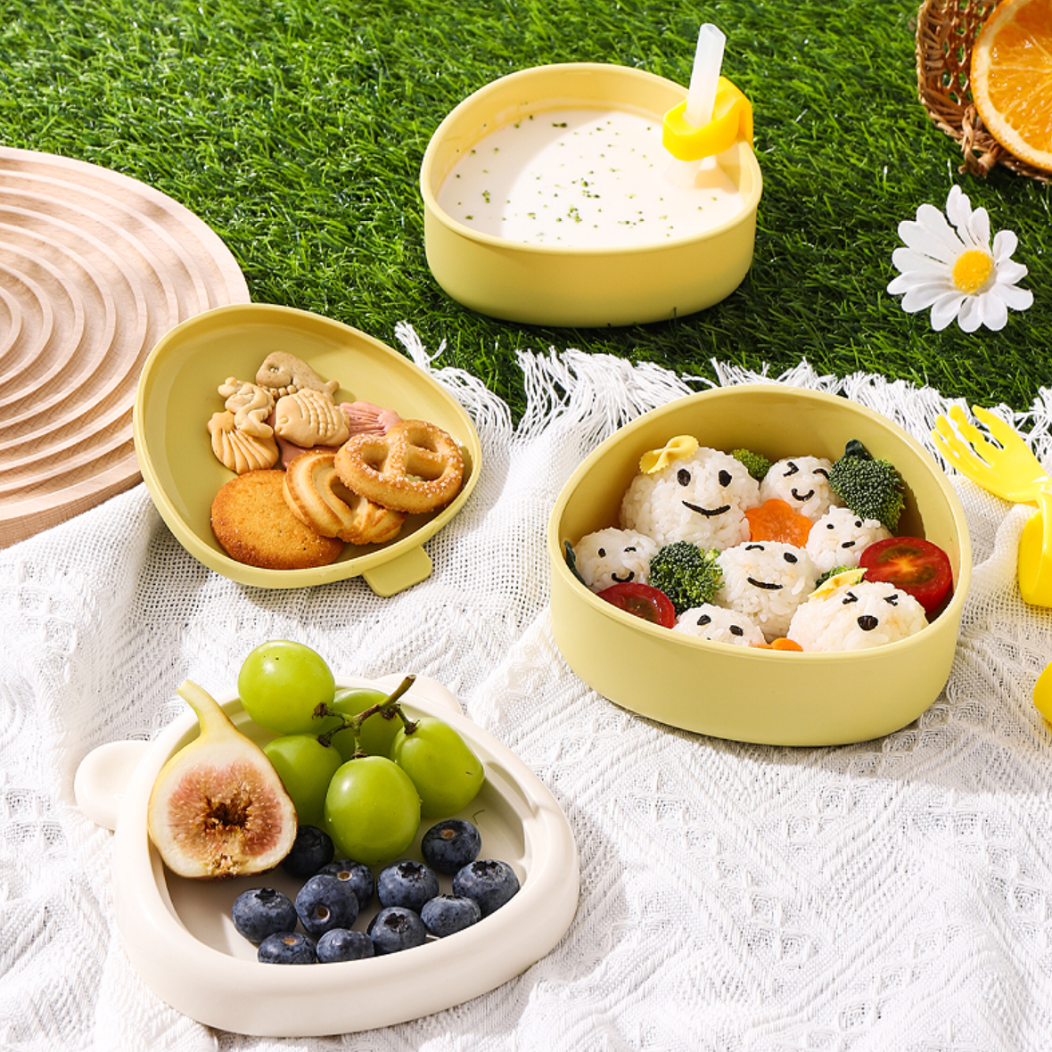 【券后价:24.91元】 beeshum贝斯哈姆吸盘式辅食碗8件装 - beeshum旗舰店