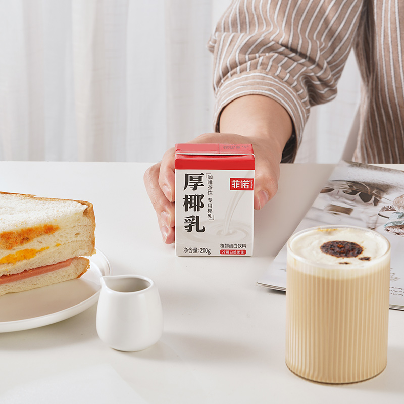 【券后价:29.8元】 【6盒】菲诺旗舰店厚椰乳椰浆200ml*6 - 菲诺食品旗舰店