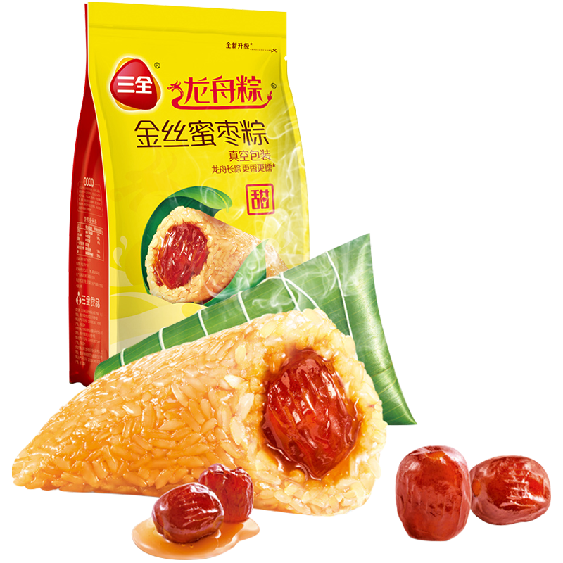 【券后价:20.9元】 猫超！三全金丝蜜枣粽组合200g*3袋 - 天猫超市