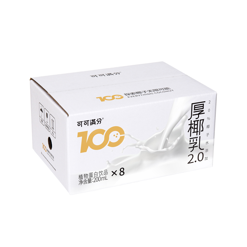 【券后价:34.9元】 可可满分植物蛋白饮料厚椰乳200ml*8瓶 - 天猫超市