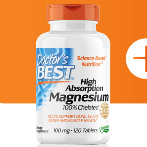【券后价:99元】 Doctor'sBest金达威甘氨酸镁片100mg*120 - doctorsbest海外旗舰店