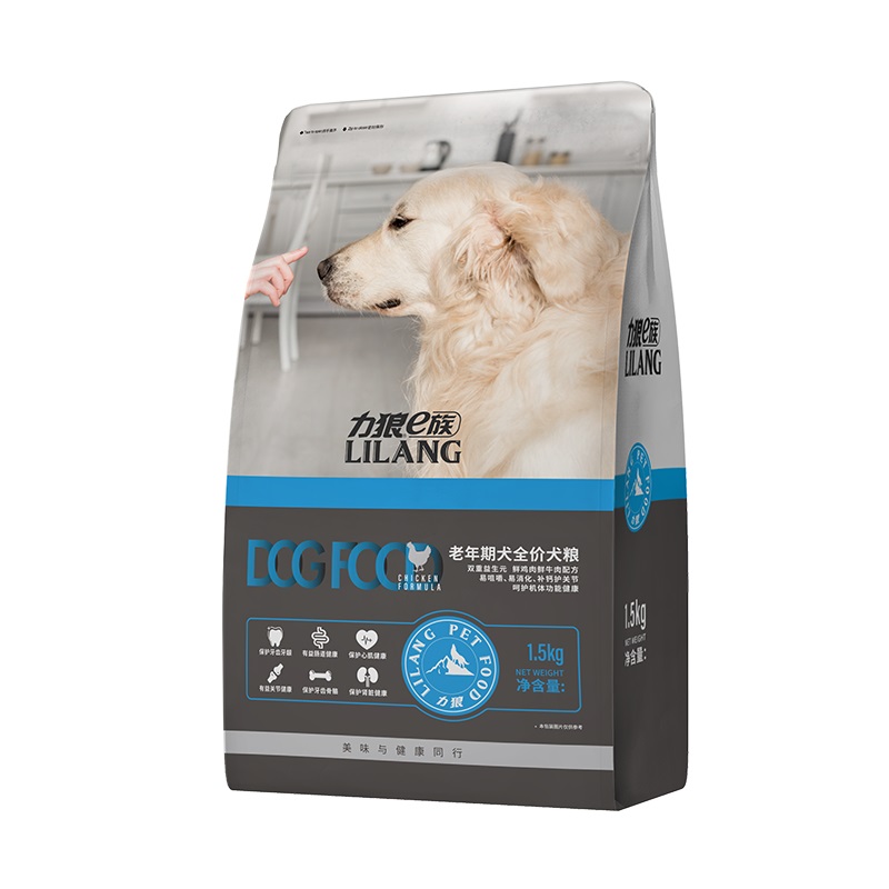 【券后价:20元】 力狼老年犬狗粮1.5kg+浓鲜宝1袋 - 力狼旗舰店