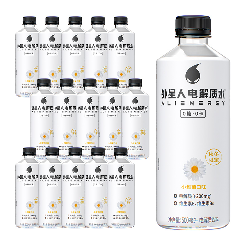 【券后价:65.8元】 元气森林外星人电解质水小雏菊口味500ml*15 - 天猫超市