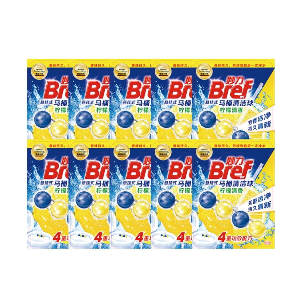 【券后价:69.9元】 汉高Bref妙力马桶清洁除臭液50gX10 - 天猫超市