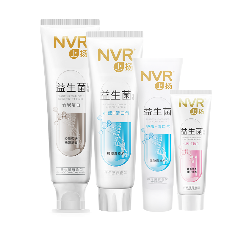 【券后价:14.9元】 立白NVR益生菌牙膏4支3种口味 - 天猫超市