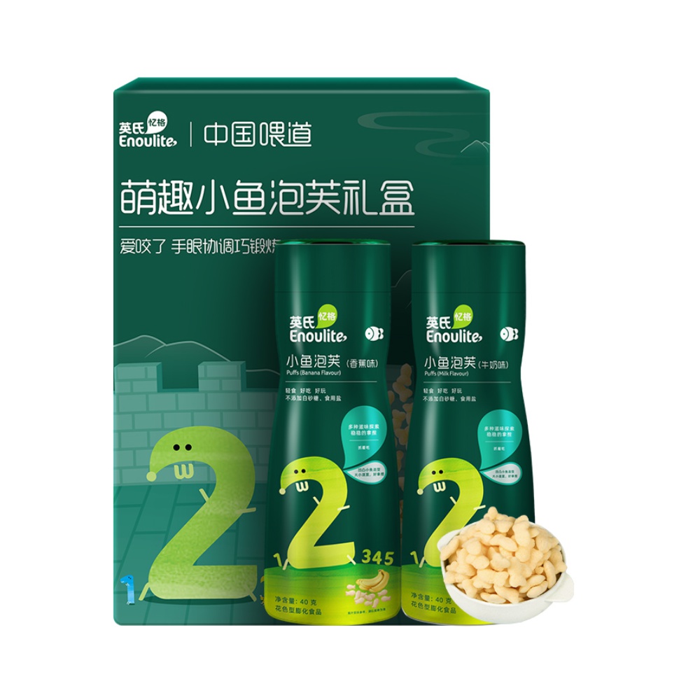 【券后价:21.4元】 英氏萌趣小鱼泡芙饼干72g - 天猫超市
