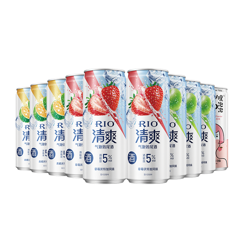 【券后价:45.8元】 RIO锐澳清爽5度330ml×10罐 - 天猫超市