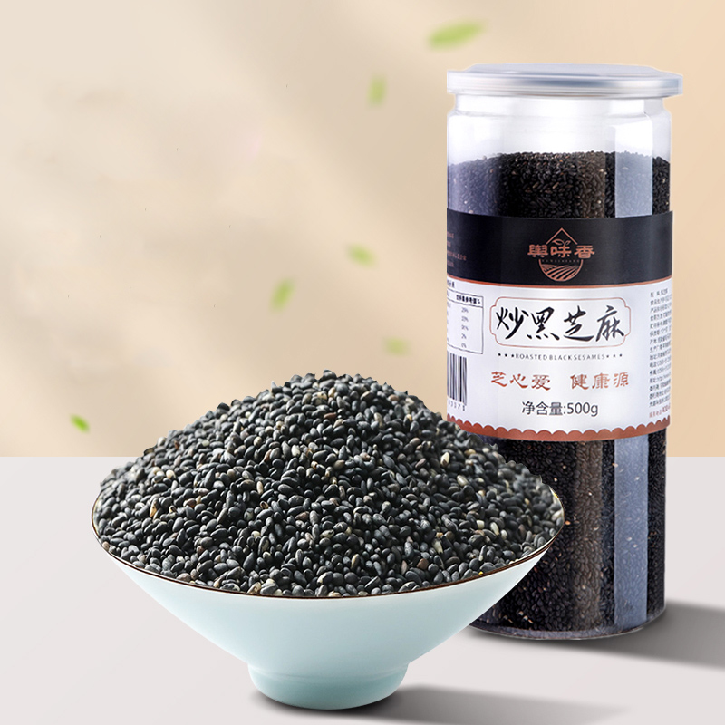 【券后价:20.9元】 【500g才20.9元】舆味香黑芝麻熟罐装500g - 舆味香食品旗舰店