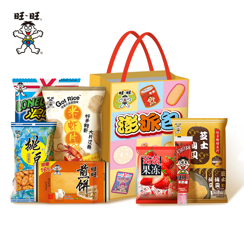 【券后价:32.9元】 【送旺旺口罩】旺旺澎湃零食大礼包 - 旺旺食品旗舰店
