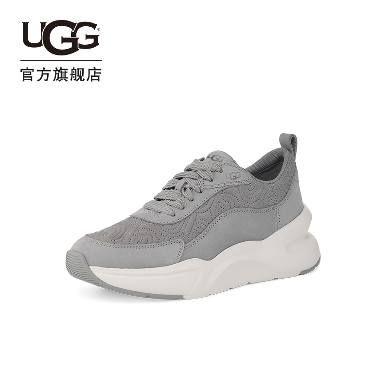 【券后价:999元】 UGG2022新款女士单鞋平底徽标缝线运动鞋 - ugg官方旗舰店
