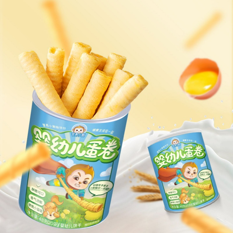 【券后价:7.9元】 婴标！营养小新婴幼儿蛋卷酥脆可口蛋卷饼干