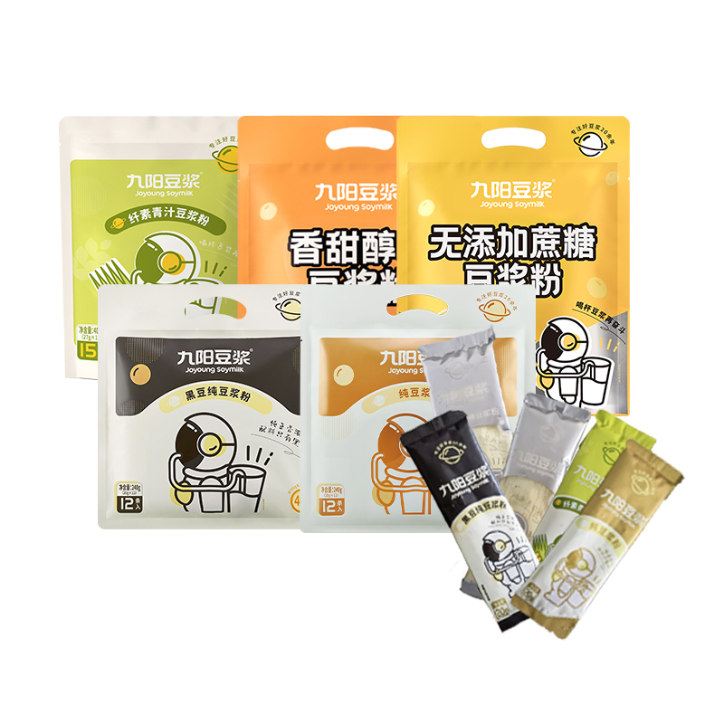 【券后价:6.9元】 【送胖胖杯】15条九阳豆浆粉混合装多口味 - 弥闻食品专营店